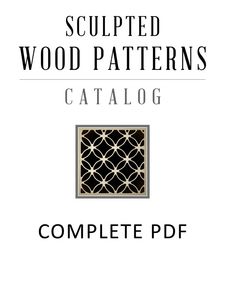 2 Sculpted Wood Patterns