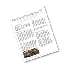 Material Specs & Care Instructions