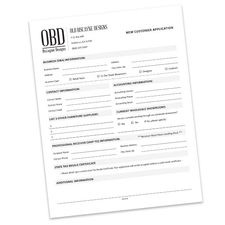 New Customer Application